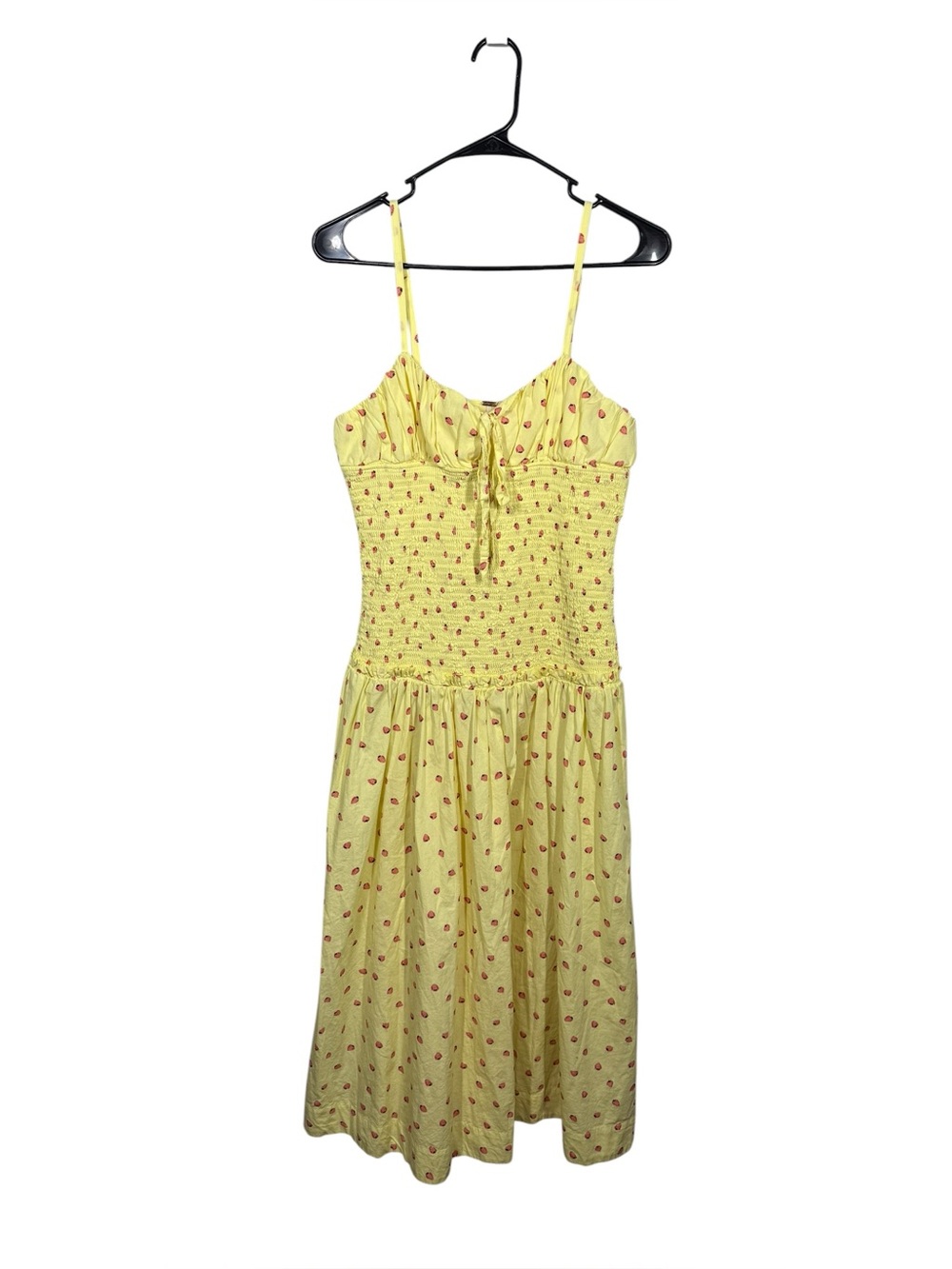 Free People Lavender Daze Strawberry Print Dress Sz Small - Picture 3 of 8